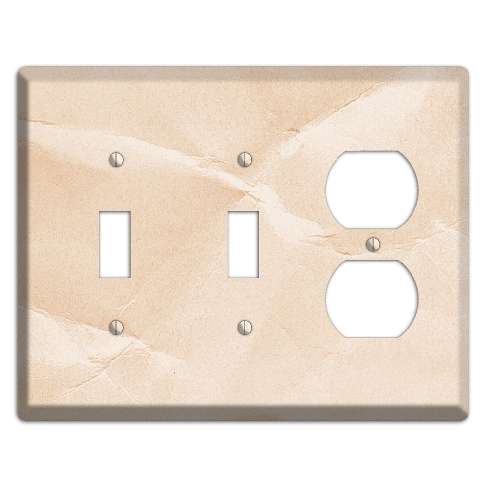Almond Neutral Texture 2 Toggle / Duplex Wallplate