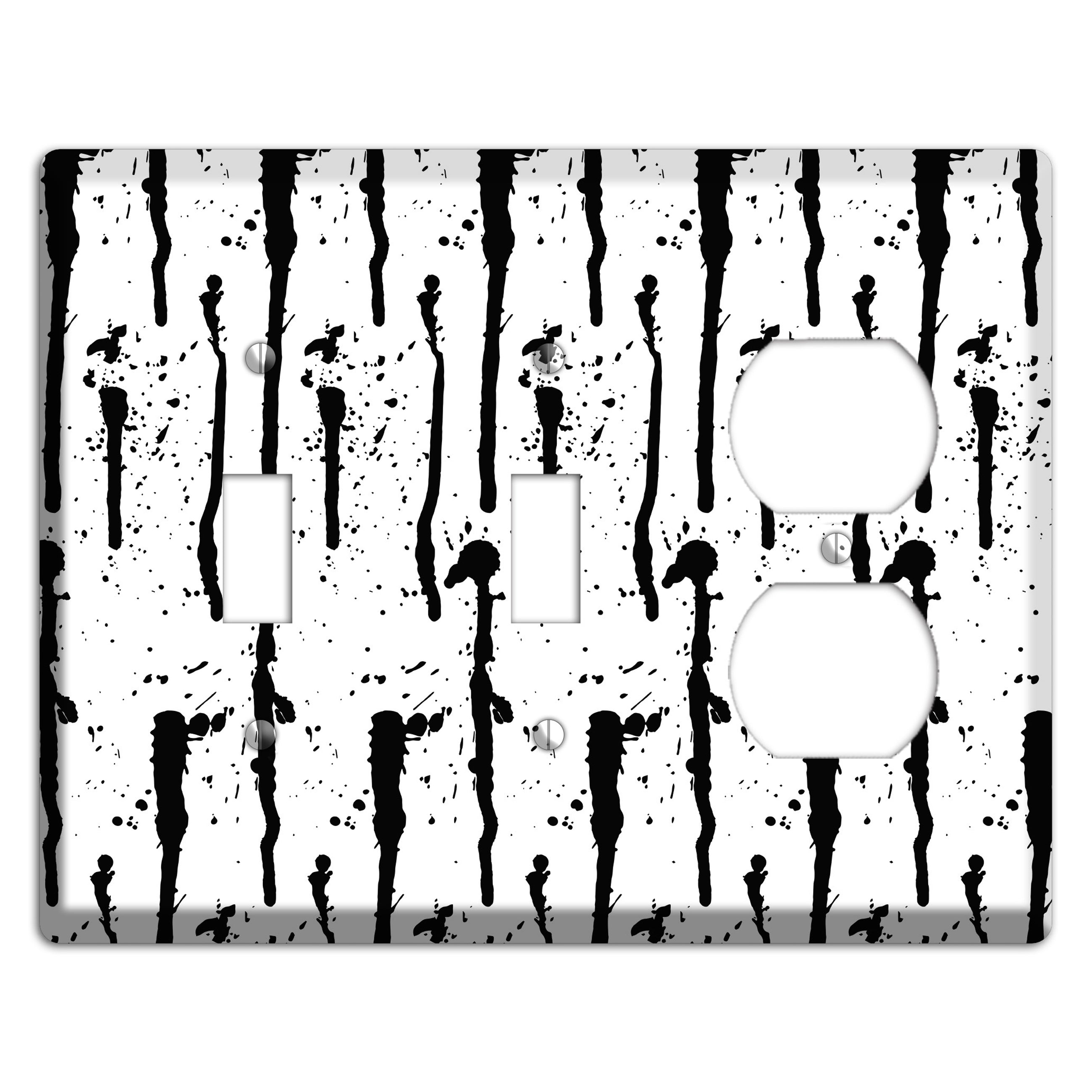Ink Drips 9 2 Toggle / Duplex Wallplate