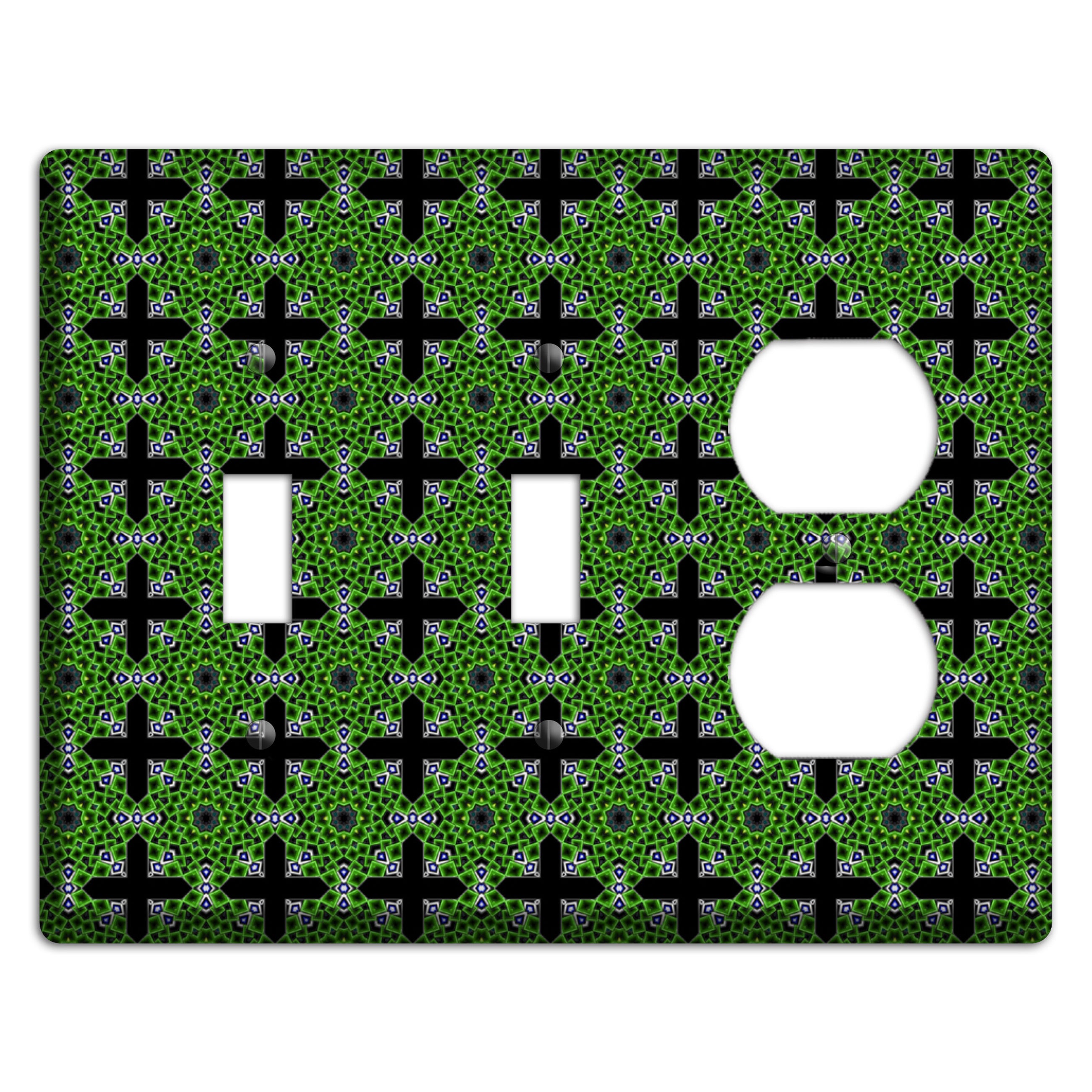 Green Foulard 3 2 Toggle / Duplex Wallplate