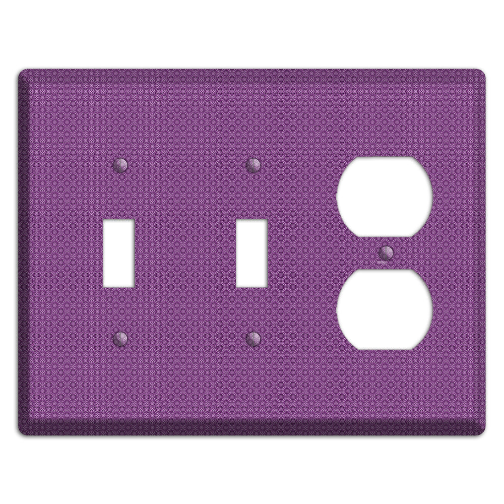 Multi Purple Foulard 2 Toggle / Duplex Wallplate
