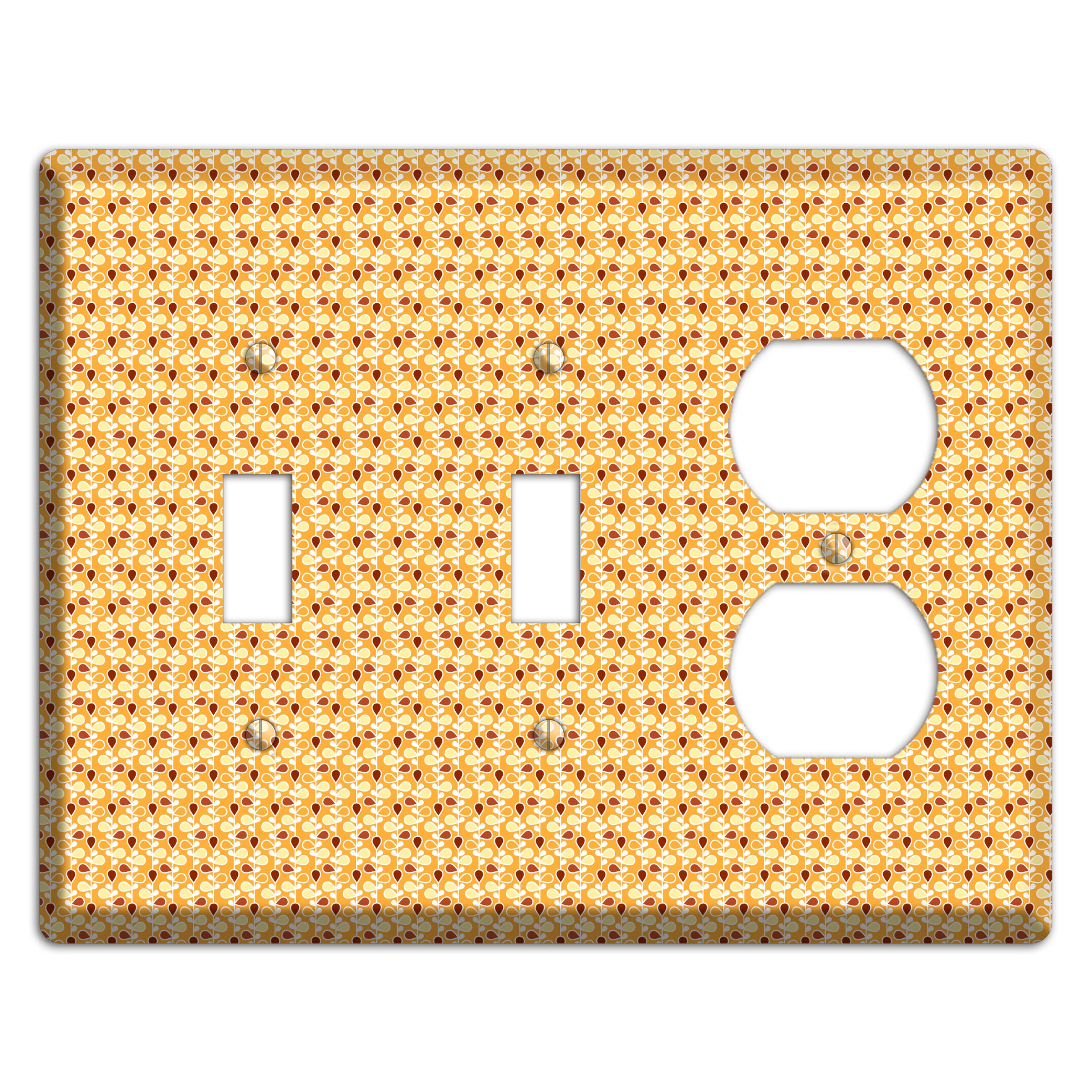 Tiny Yellow Teardrop Vine 2 Toggle / Duplex Wallplate