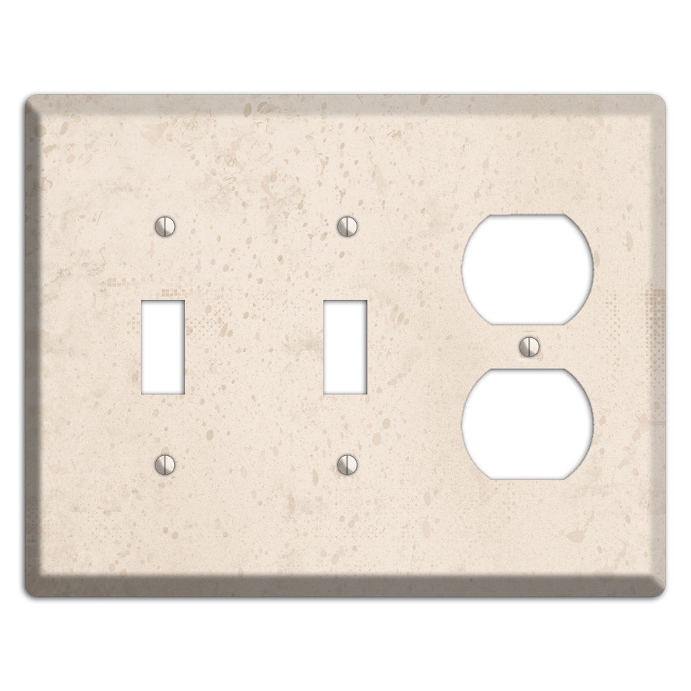 Bone Neutral Texture 2 Toggle / Duplex Wallplate