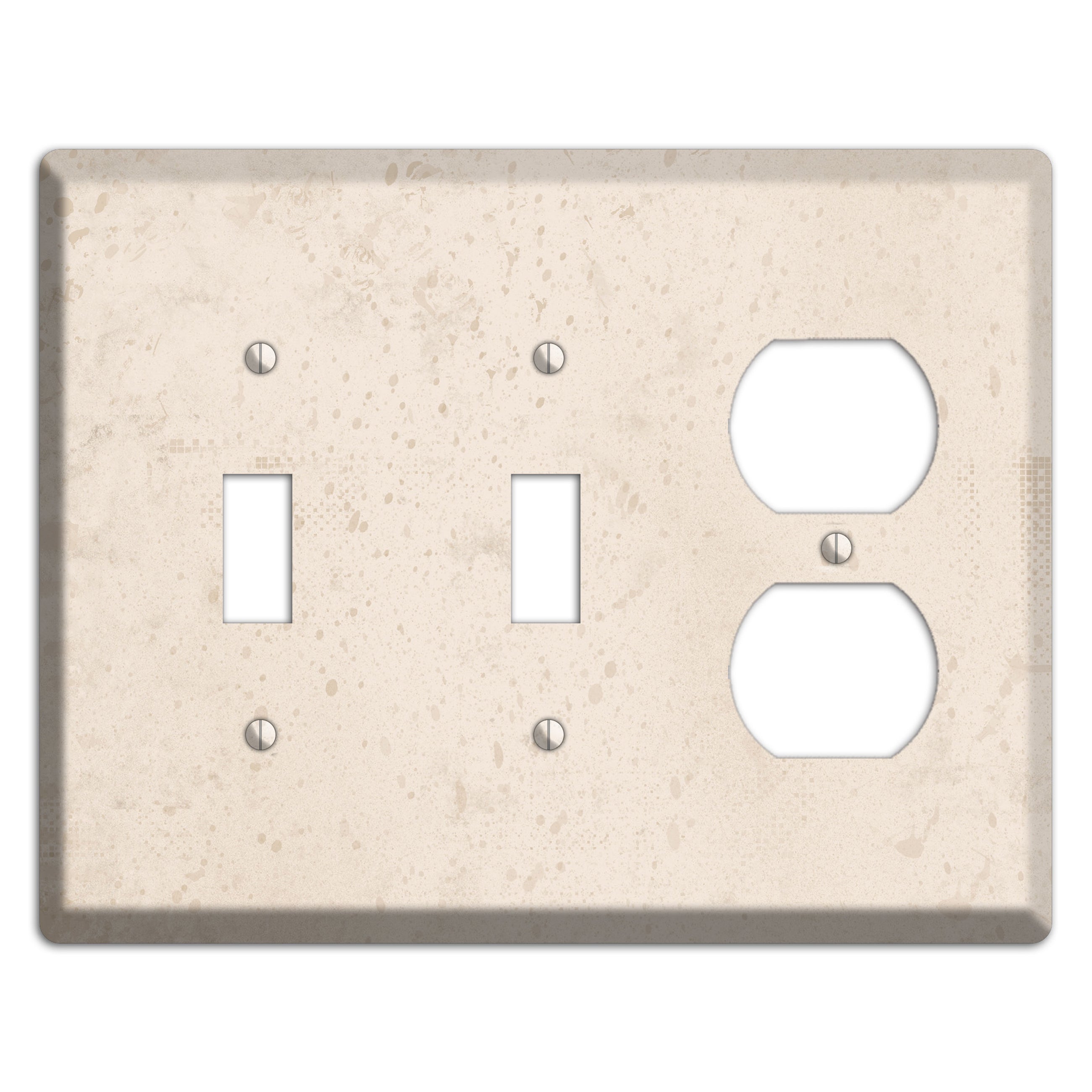 Bone Neutral Texture 2 Toggle / Duplex Wallplate