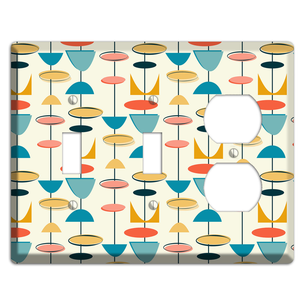Retro Shapes 2 Toggle / Duplex Wallplate