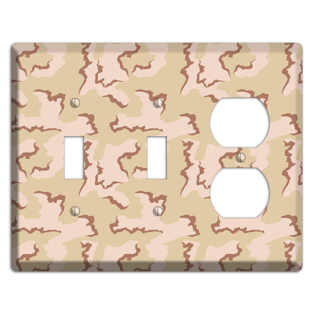 Coffee Stain Camo 2 Toggle / Duplex Wallplate