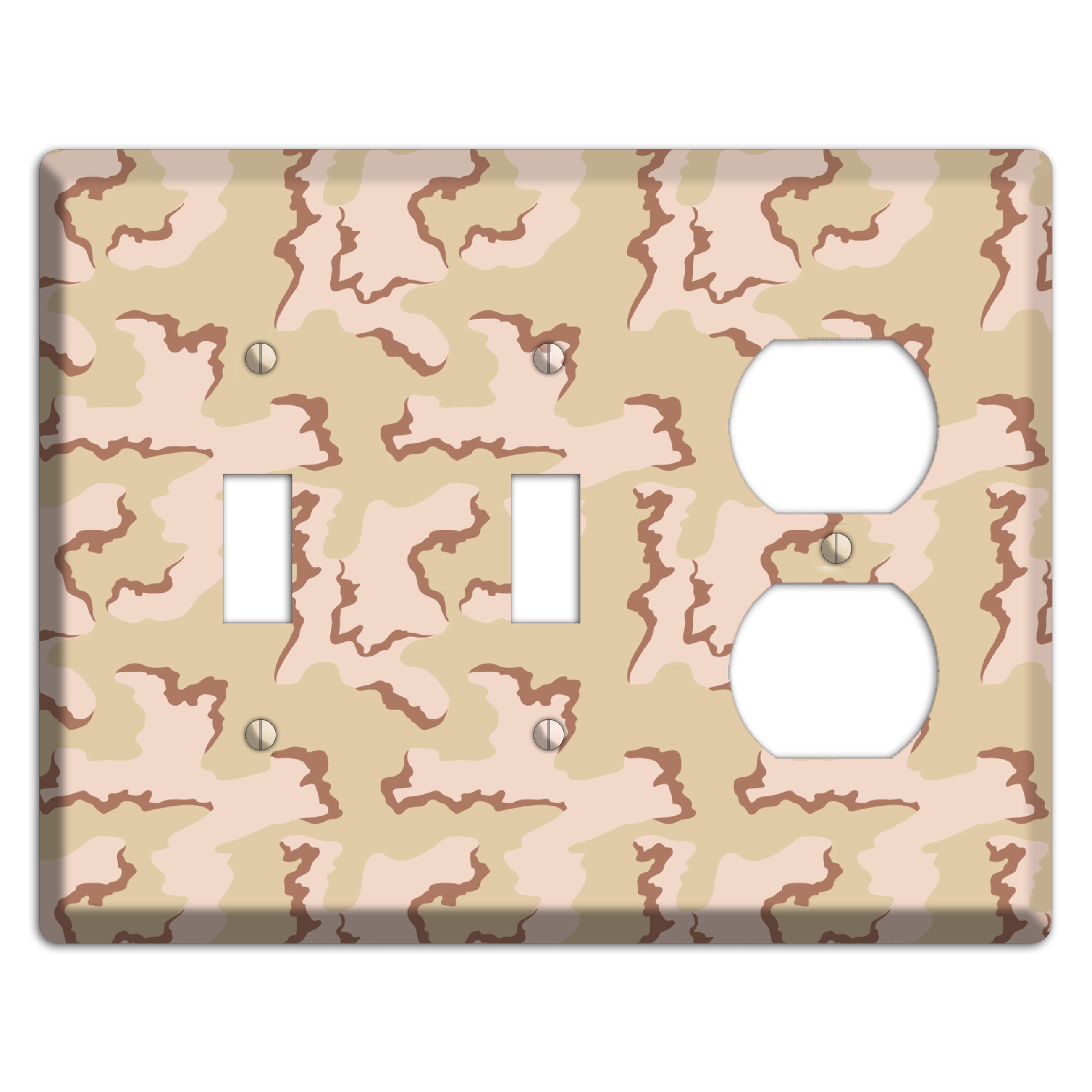 Coffee Stain Camo 2 Toggle / Duplex Wallplate