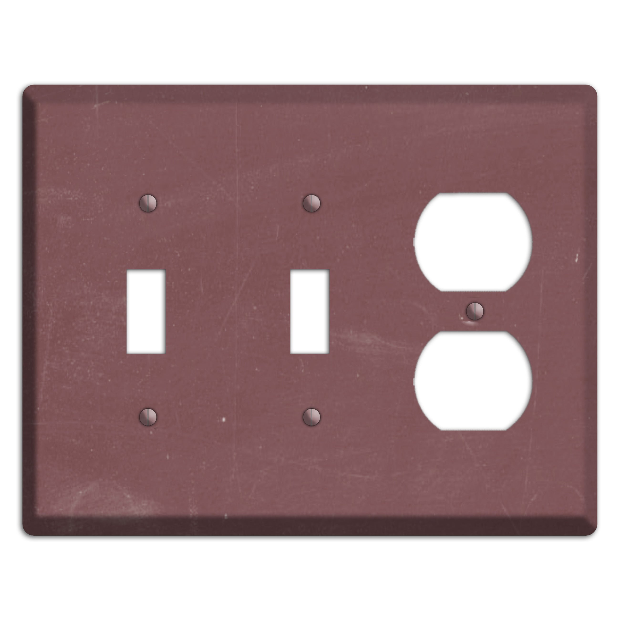 Chalk Dark Maroon 2 Toggle / Duplex Wallplate