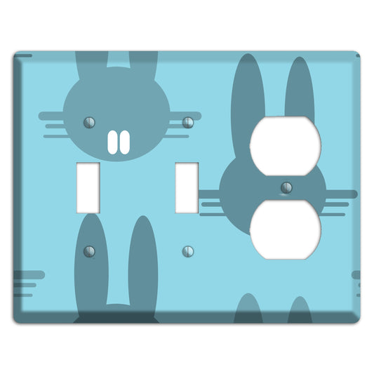 Blue Bunny 2 Toggle / Duplex Wallplate
