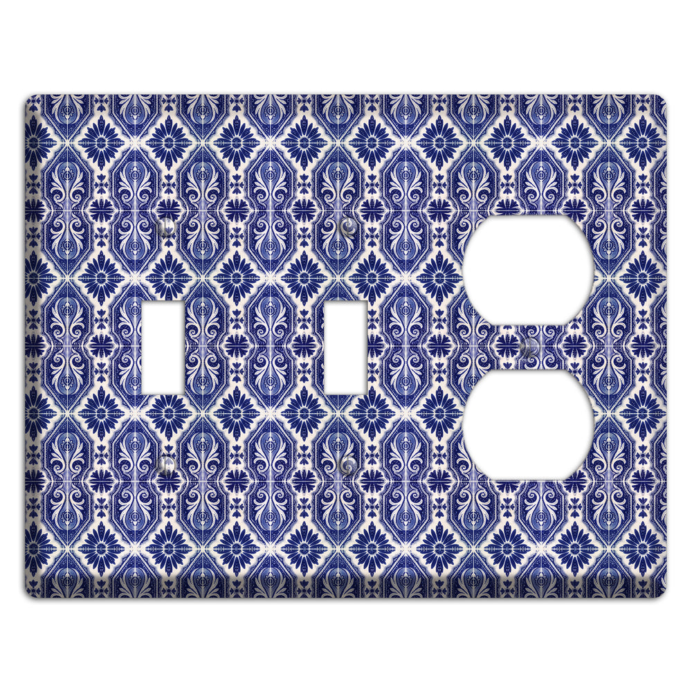 Tavira Tiles 8 2 Toggle / Duplex Wallplate