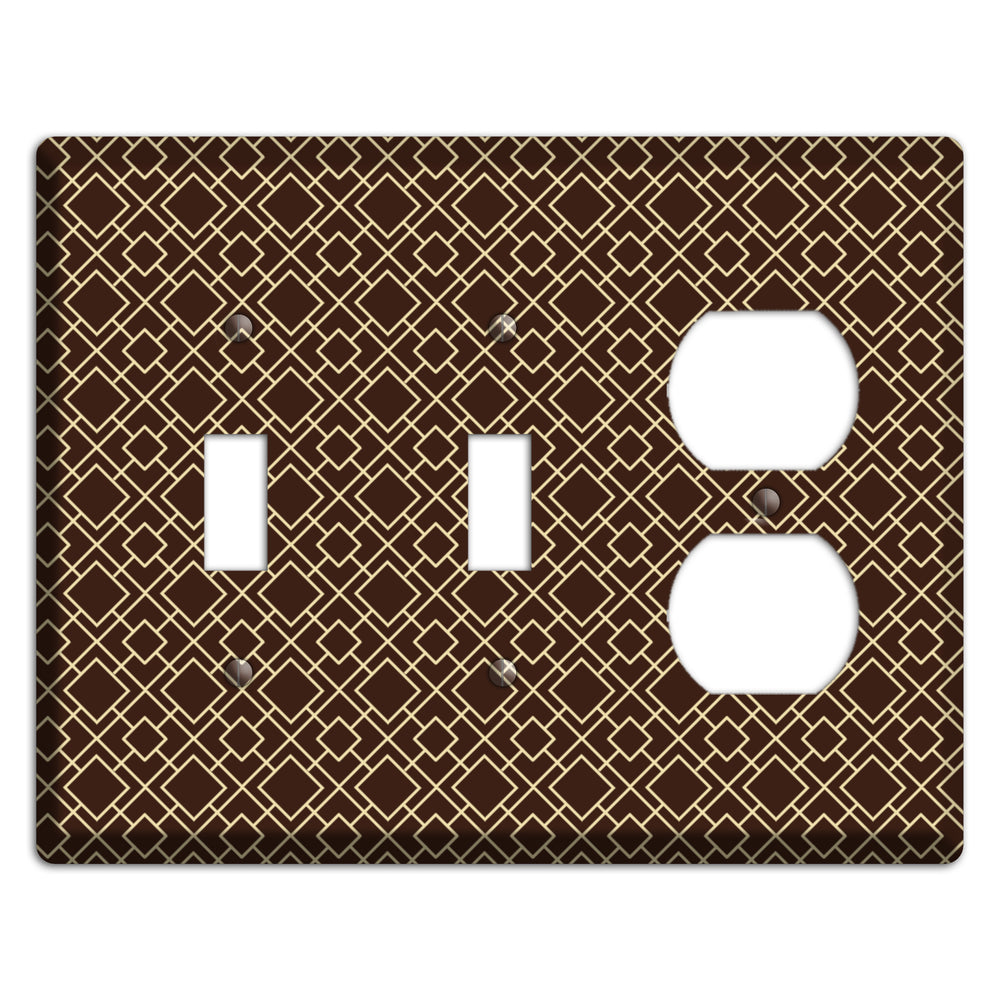 Asian Square Pattern 2 Toggle / Duplex Wallplate