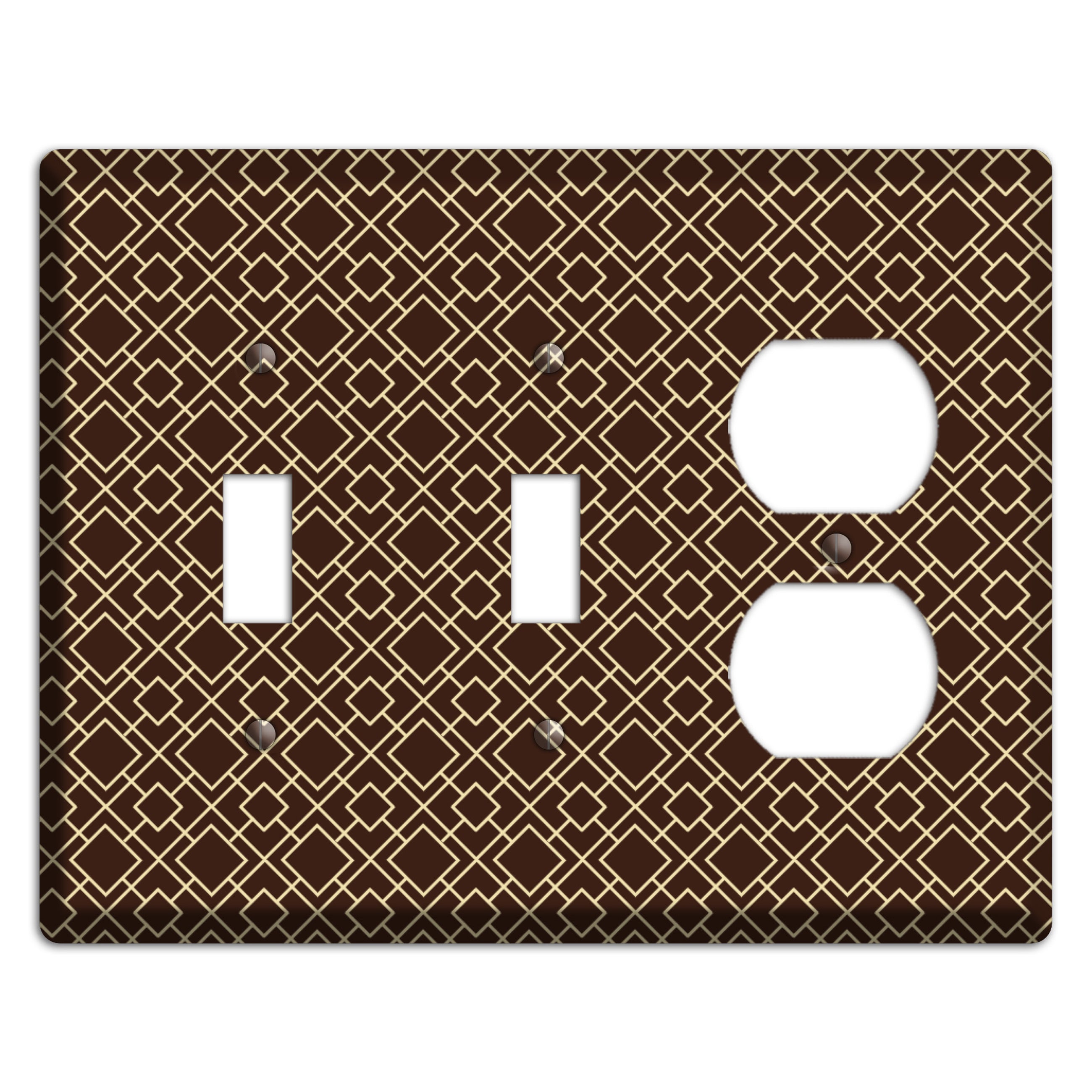 Asian Square Pattern 2 Toggle / Duplex Wallplate