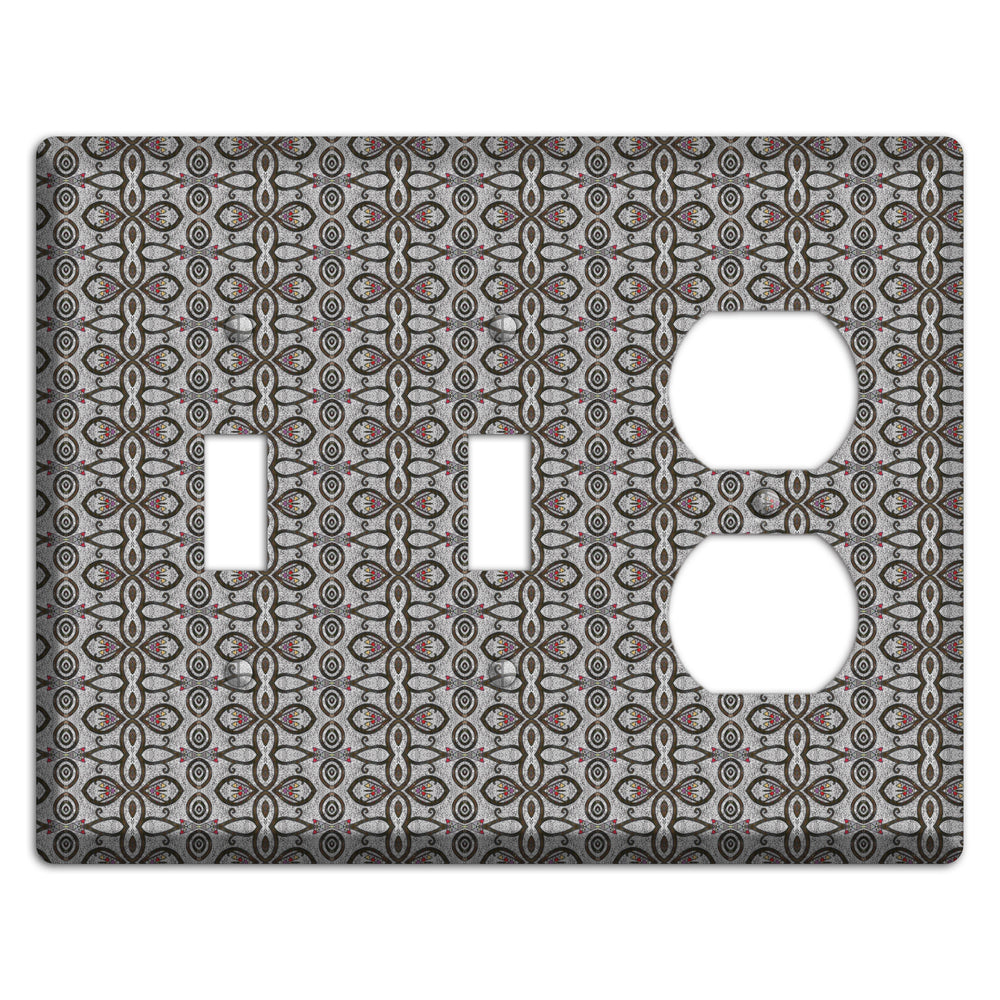 Grey Tapestry 2 Toggle / Duplex Wallplate