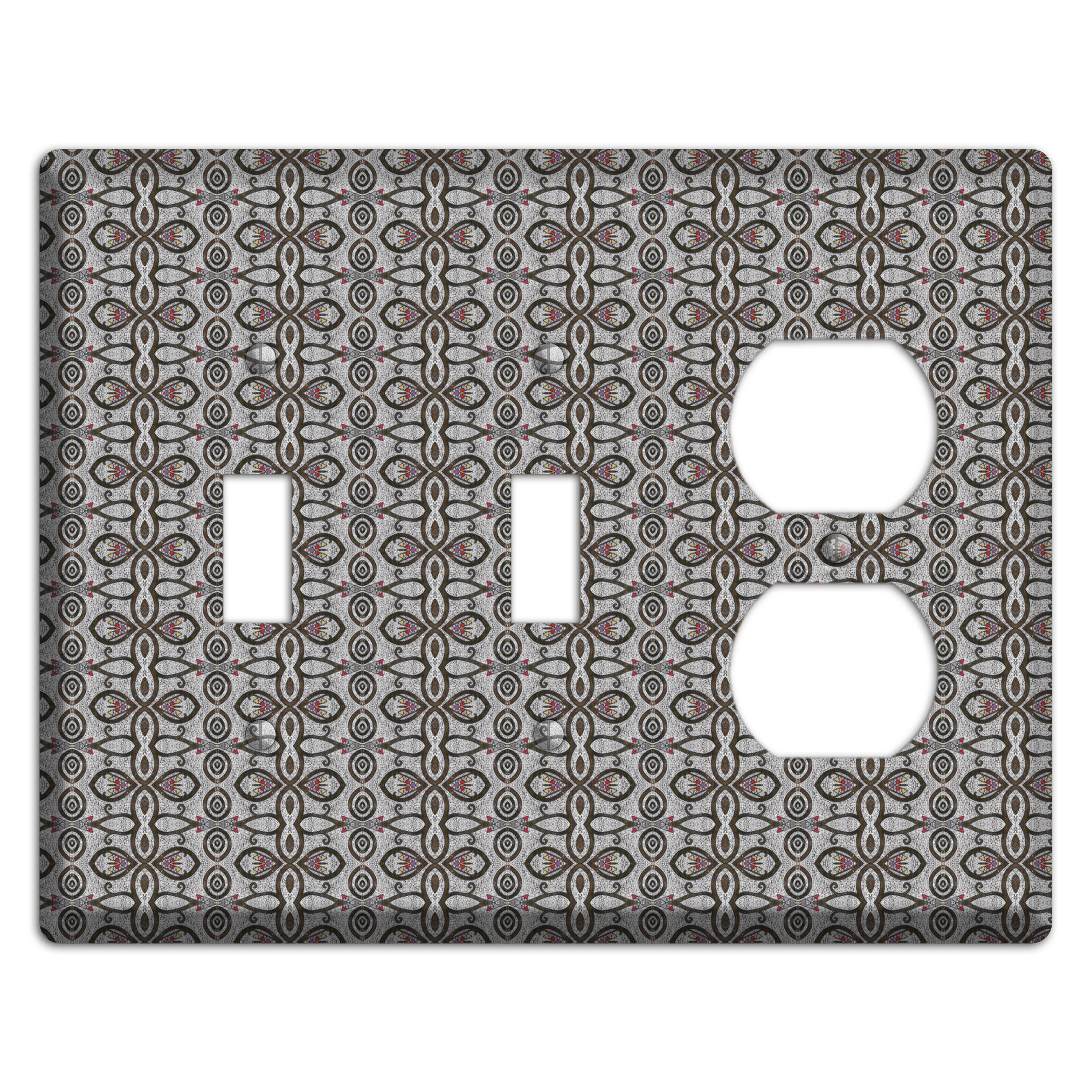 Grey Tapestry 2 Toggle / Duplex Wallplate