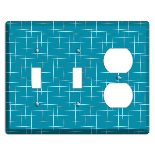 Blue Atom Burst 2 Toggle / Duplex Wallplate