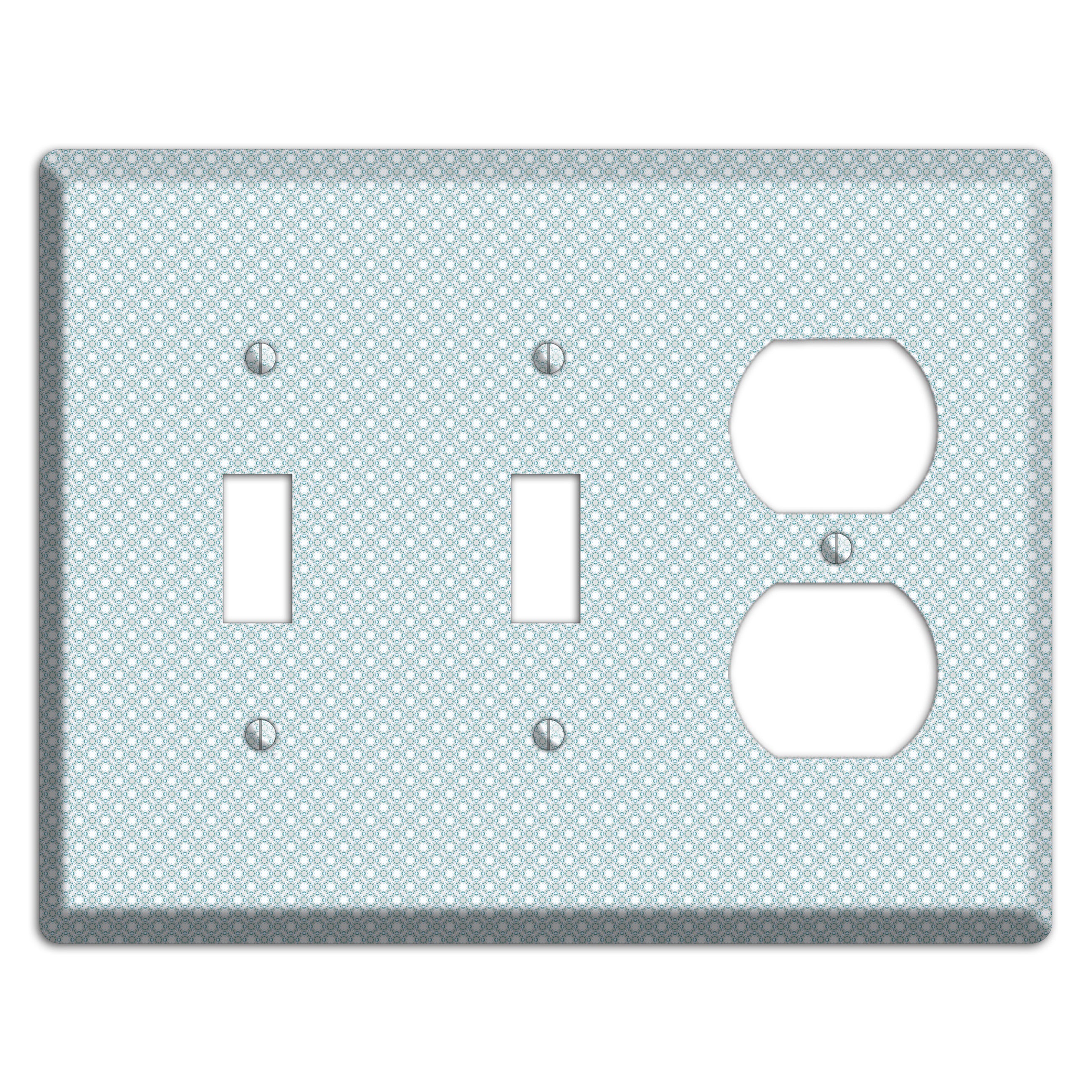 Light Blue Geometric 2 Toggle / Duplex Wallplate