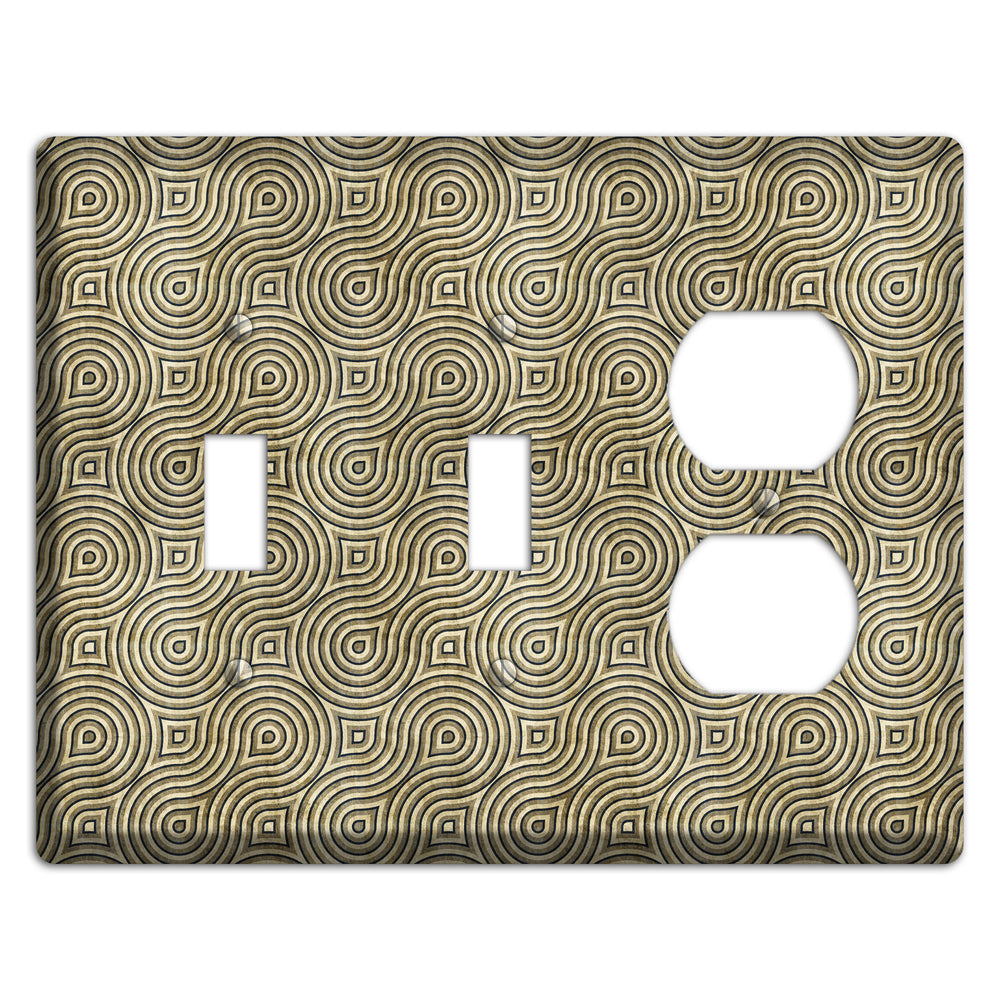 Olive Swirl 2 Toggle / Duplex Wallplate