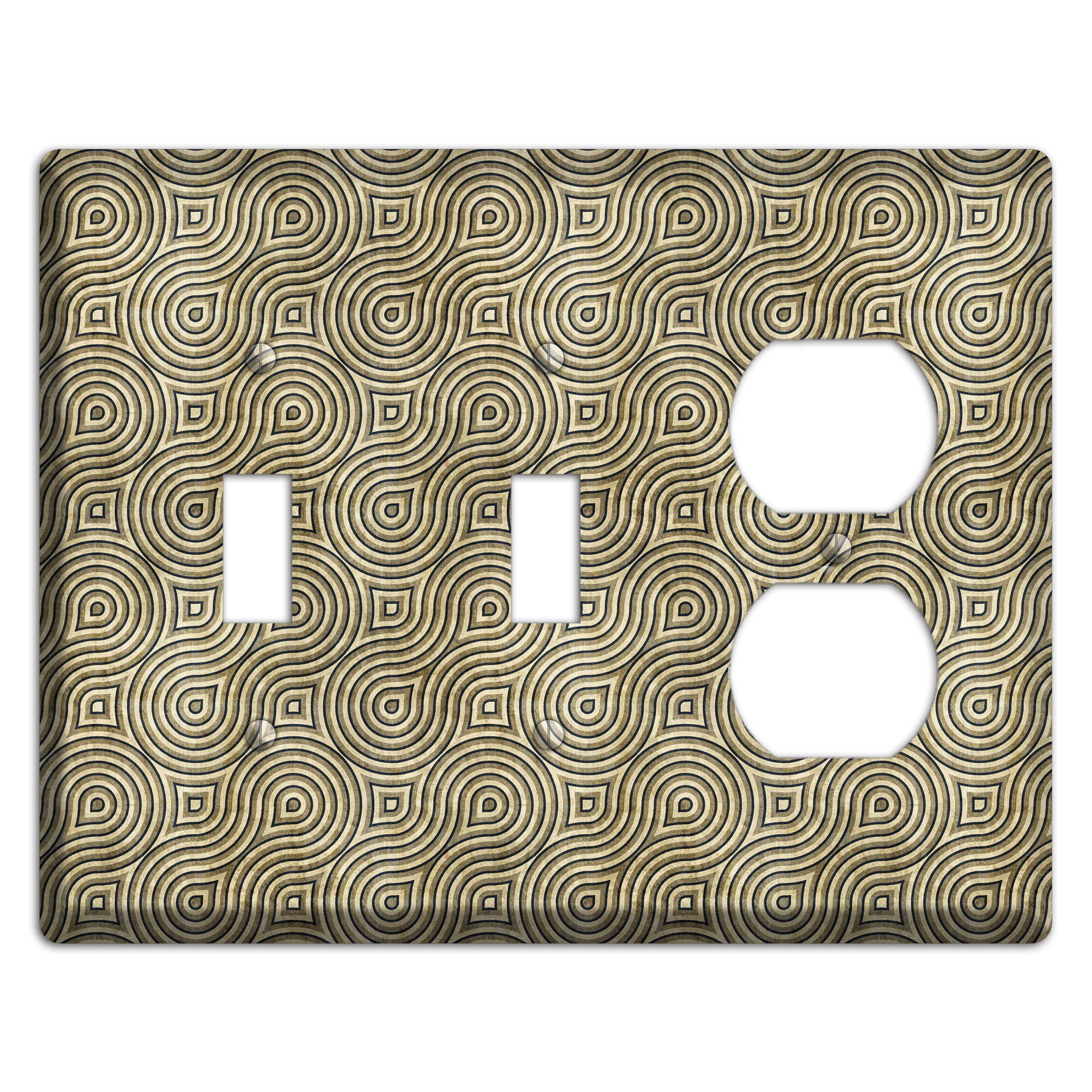 Olive Swirl 2 Toggle / Duplex Wallplate