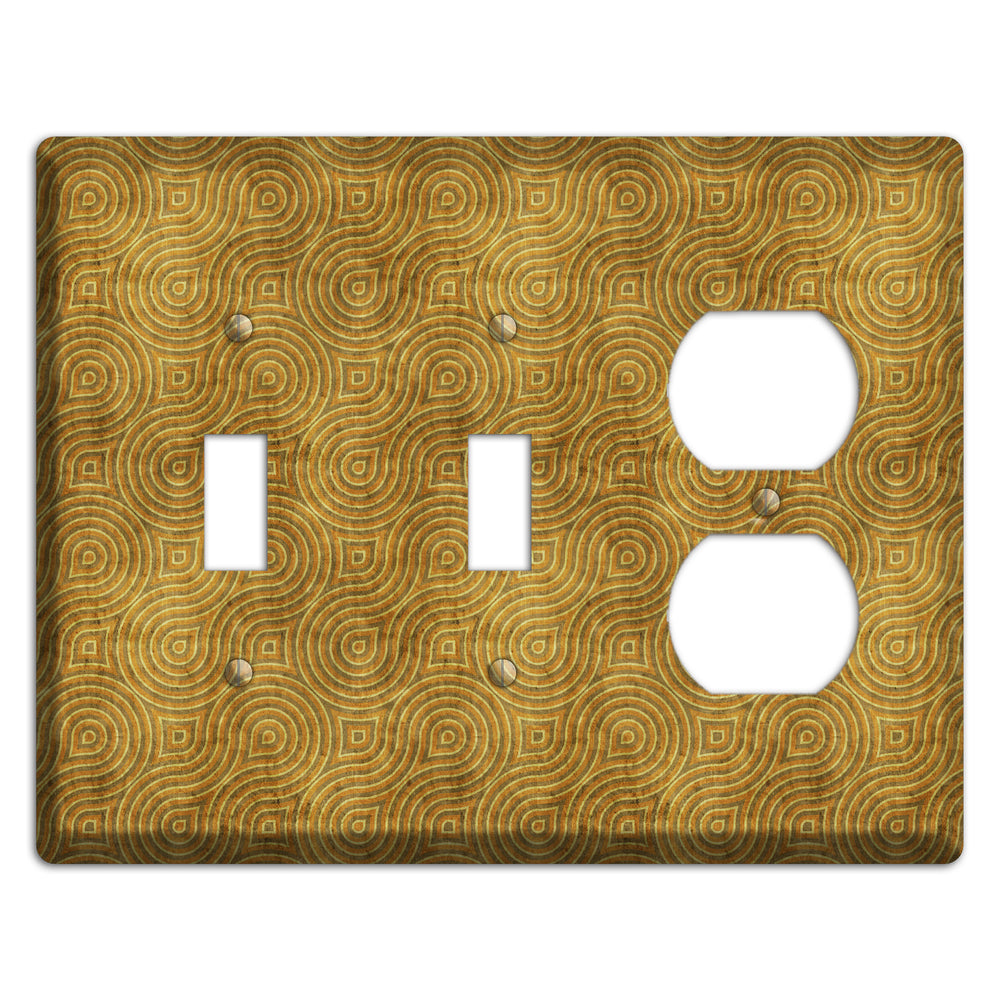 Mustard Swirl 2 Toggle / Duplex Wallplate