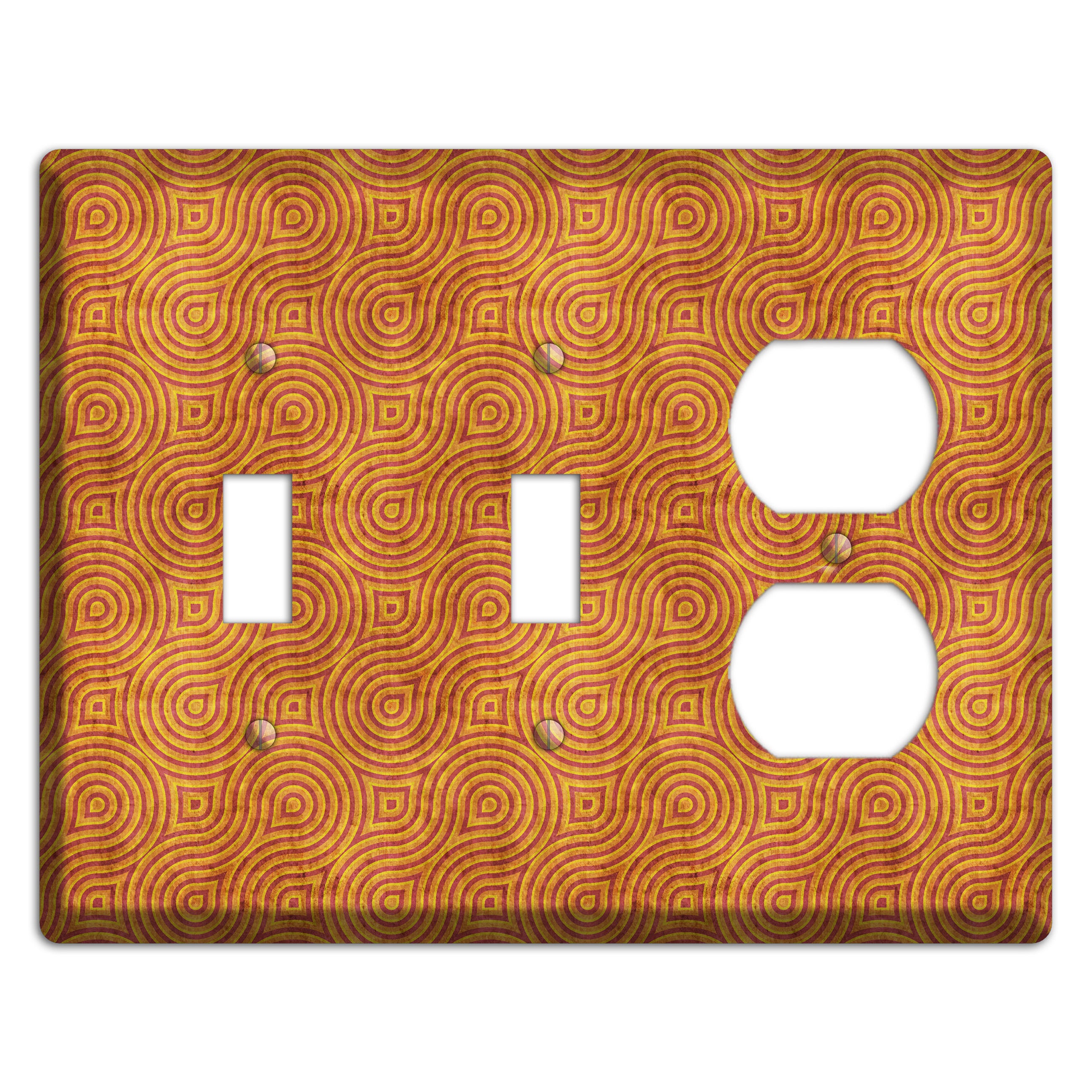 Red and Orange Swirl 2 Toggle / Duplex Wallplate