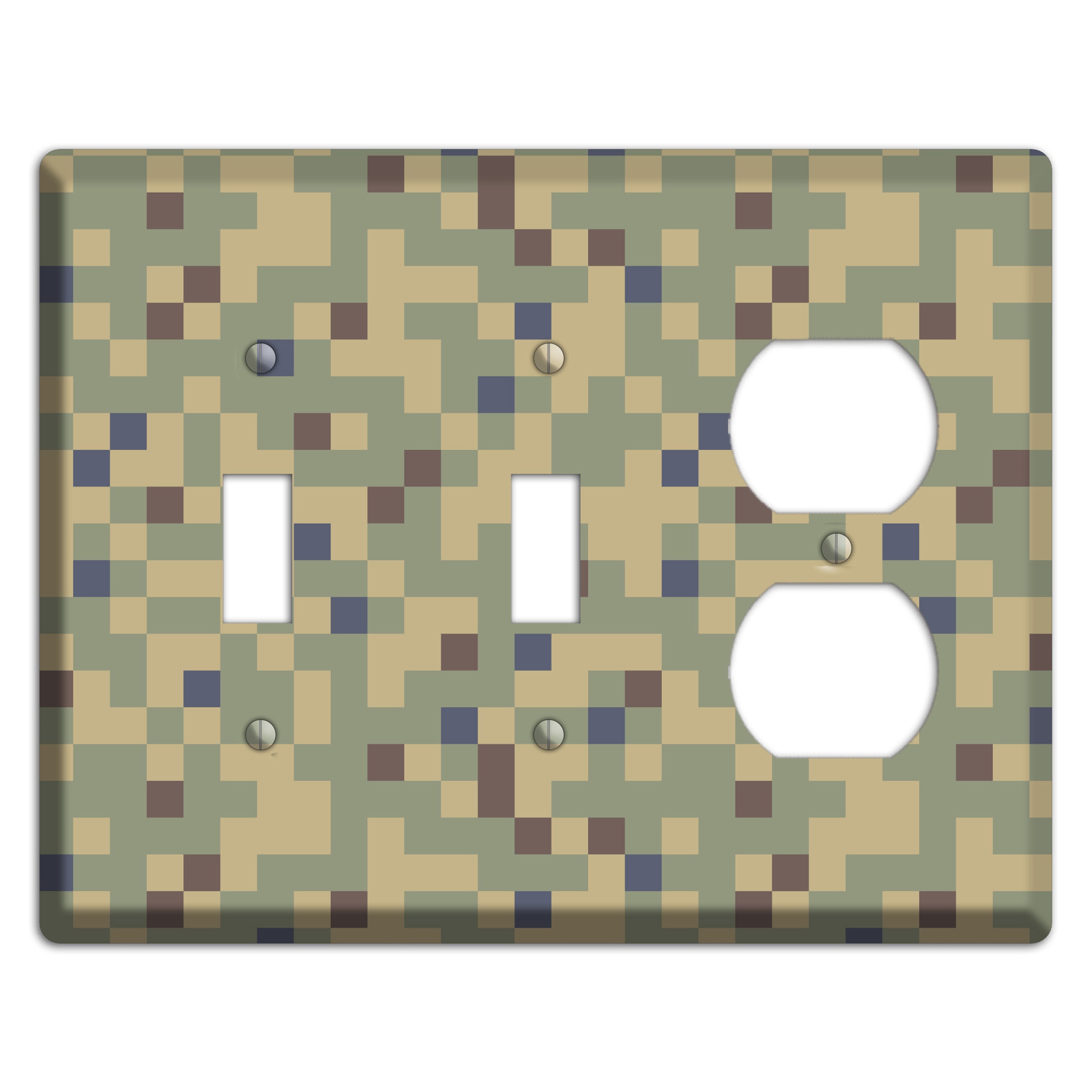 Dual Tex Camo 2 Toggle / Duplex Wallplate