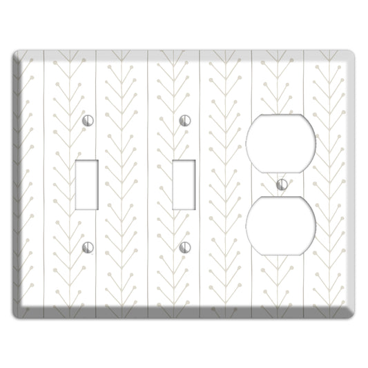 Simple Scandanavian Style F 2 Toggle / Duplex Wallplate