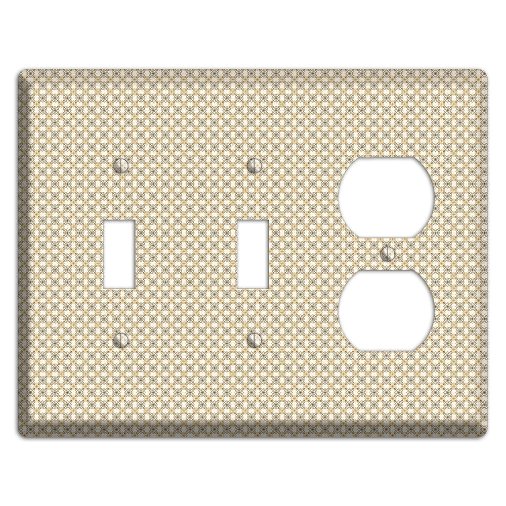 Multi Beige Tiled Arabesque 2 Toggle / Duplex Wallplate