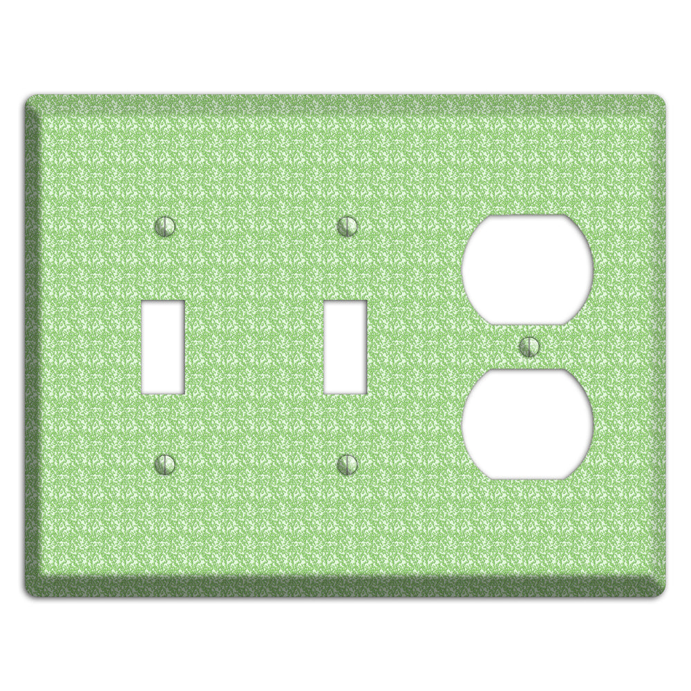 Green Pattern 2 Toggle / Duplex Wallplate