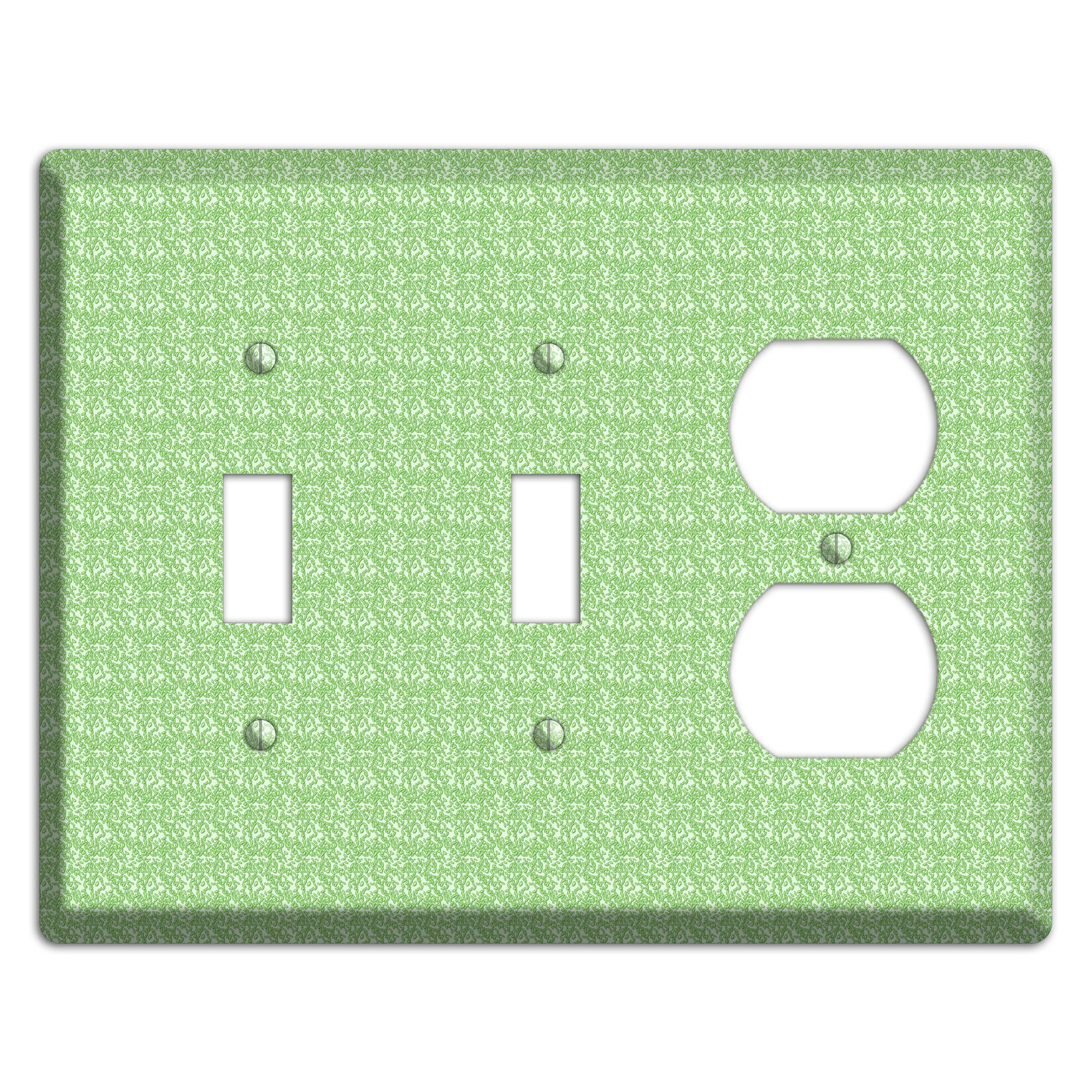 Green Pattern 2 Toggle / Duplex Wallplate