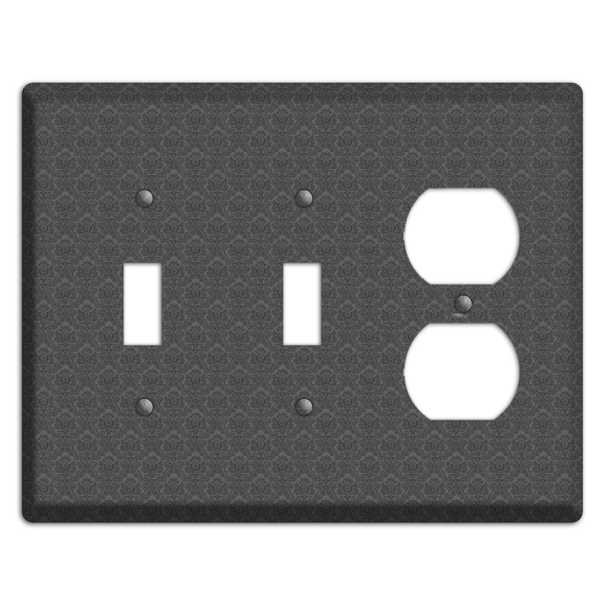 Dark Grey Cartouche 2 Toggle / Duplex Wallplate