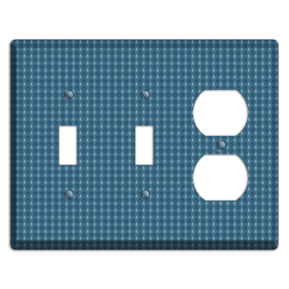 Blue Drops 2 Toggle / Duplex Wallplate