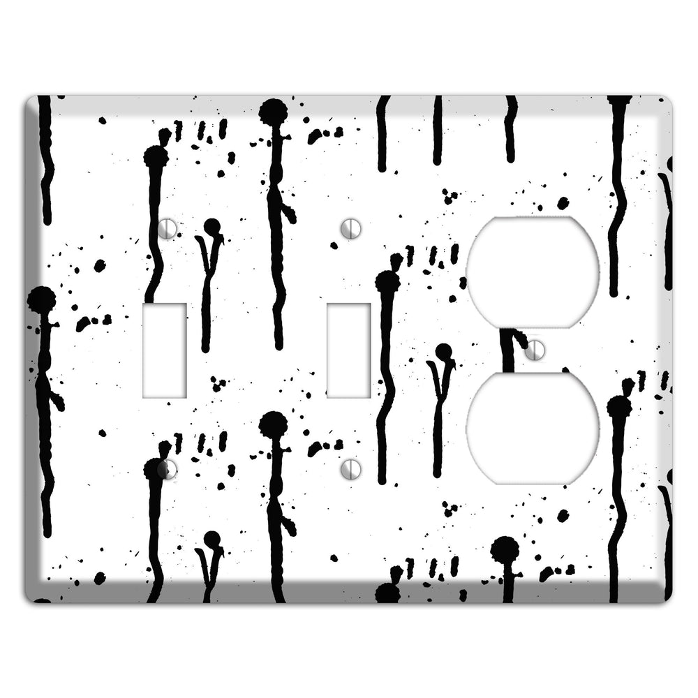 Ink Drips 5 2 Toggle / Duplex Wallplate