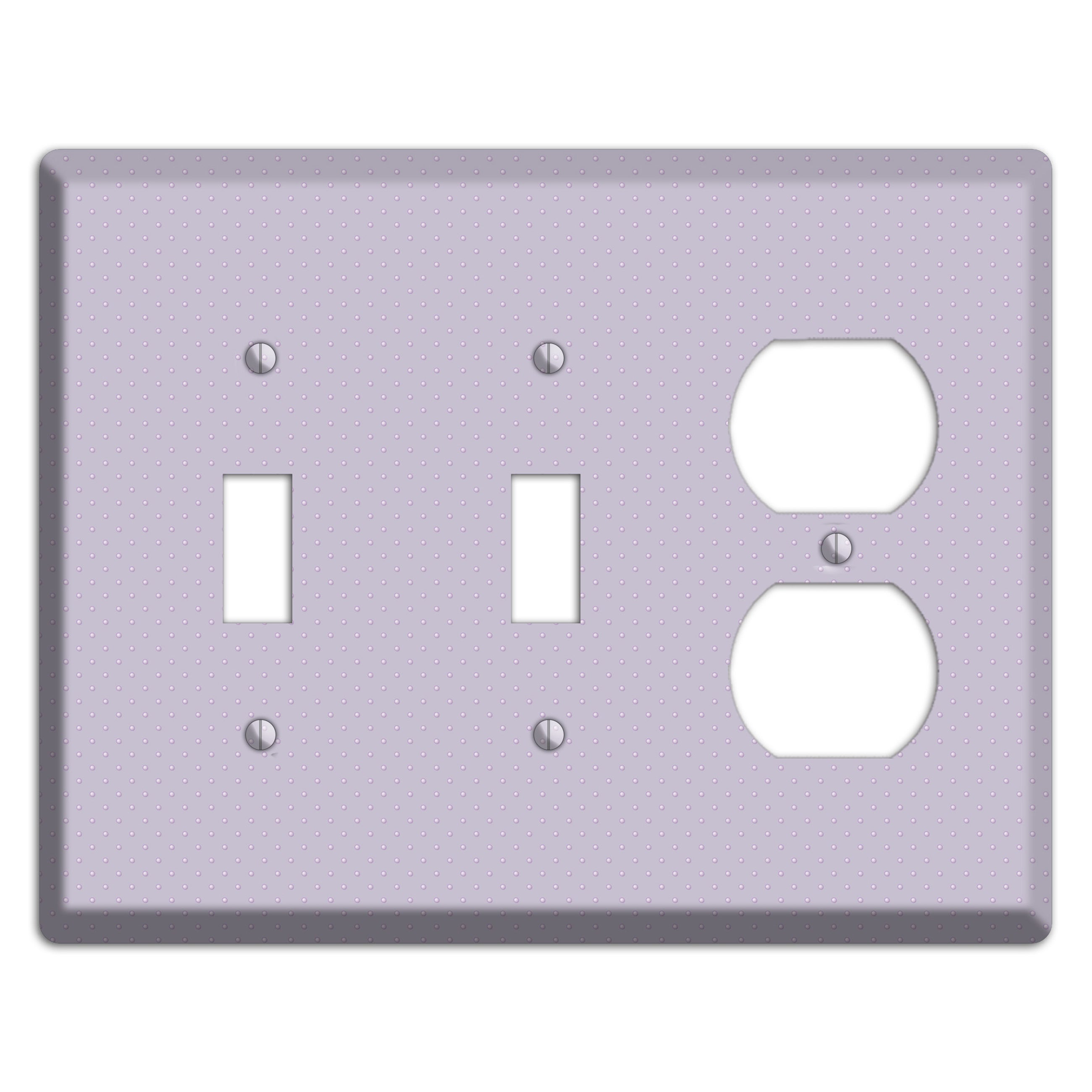 Lavender with Tiny Dots 2 Toggle / Duplex Wallplate
