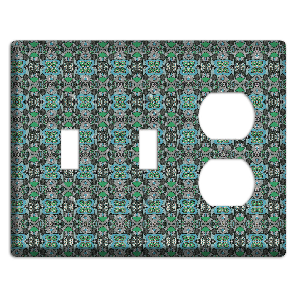 Green Tapestry 2 Toggle / Duplex Wallplate