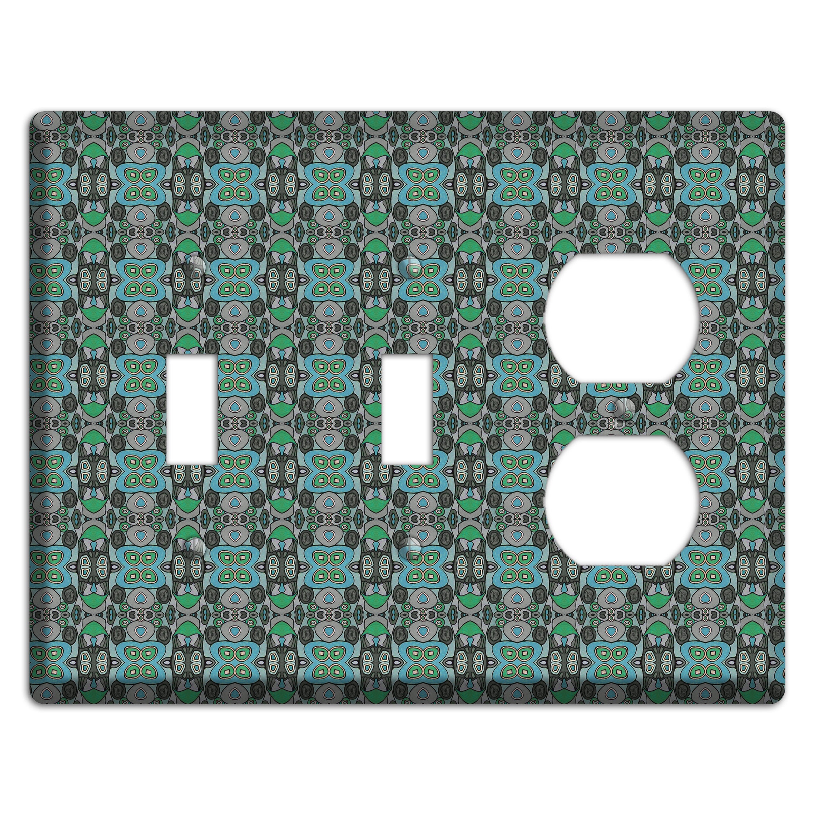 Green Tapestry 2 Toggle / Duplex Wallplate
