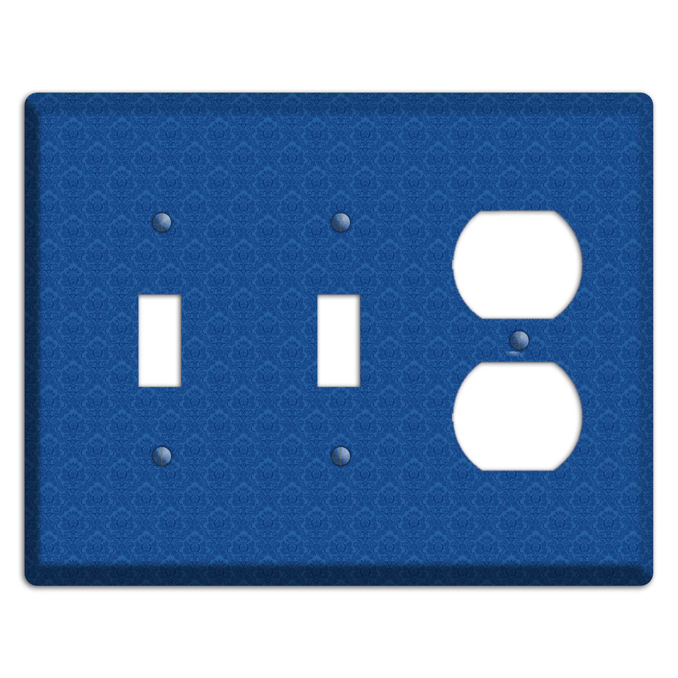 Blue Cartouche 2 Toggle / Duplex Wallplate