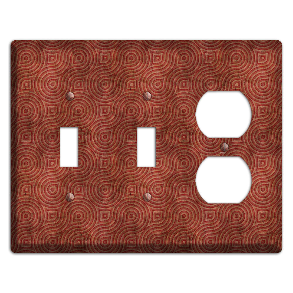 Red Swirl 2 Toggle / Duplex Wallplate