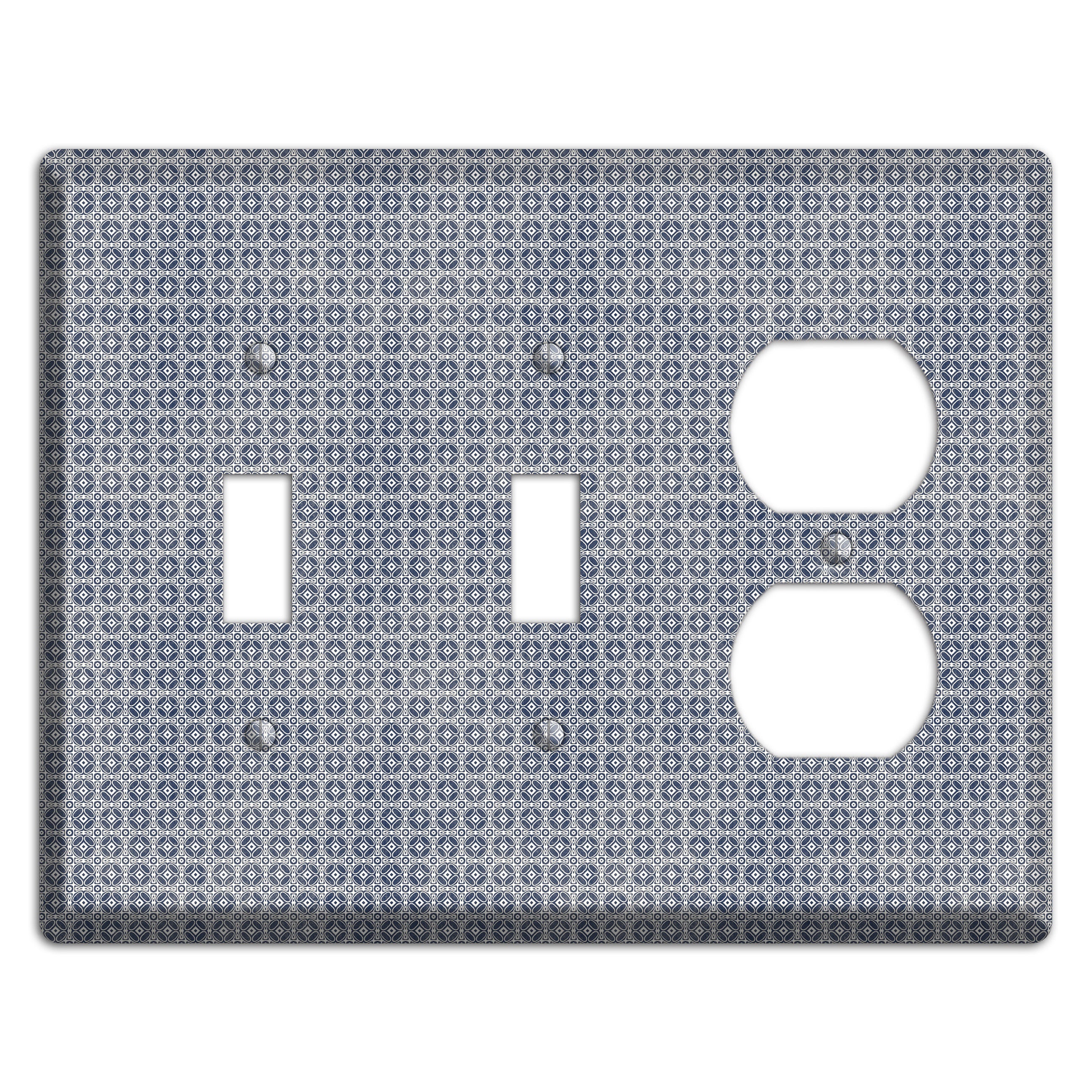 Multi Grey Arabesque 2 Toggle / Duplex Wallplate