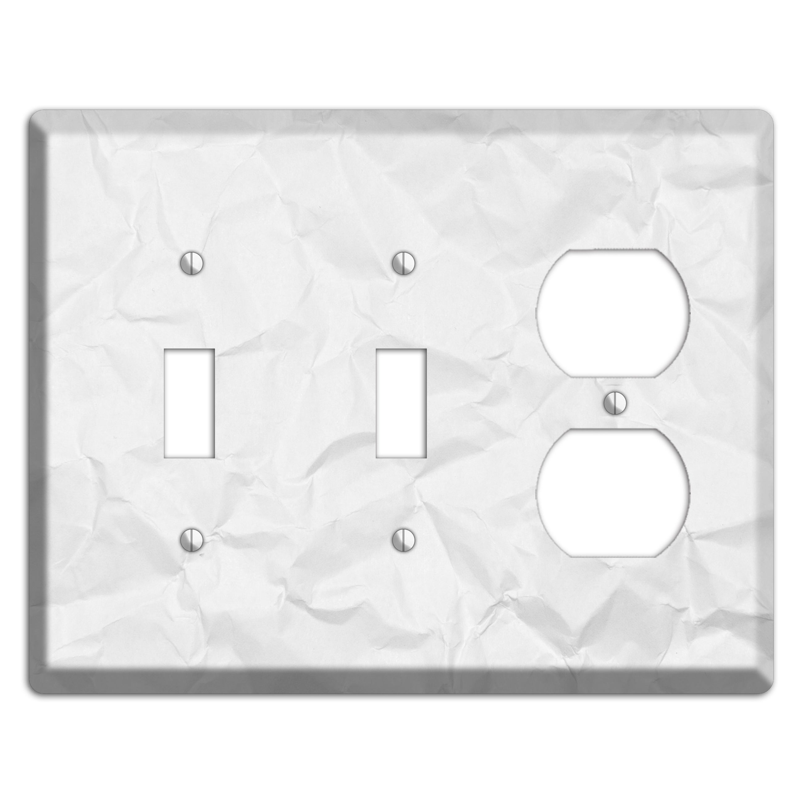 Gallery Crinkled Paper 2 Toggle / Duplex Wallplate