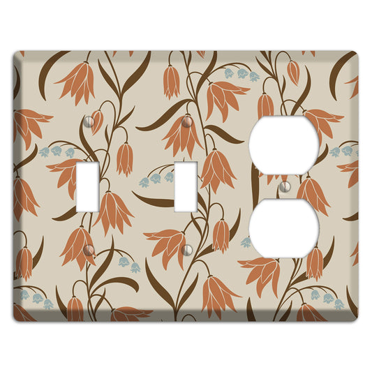 Spring Floral 1 2 Toggle / Duplex Wallplate