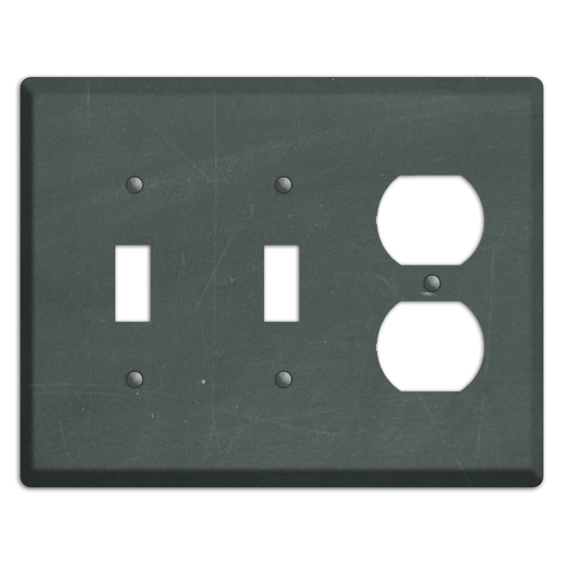 Chalk Dark Grey 2 Toggle / Duplex Wallplate