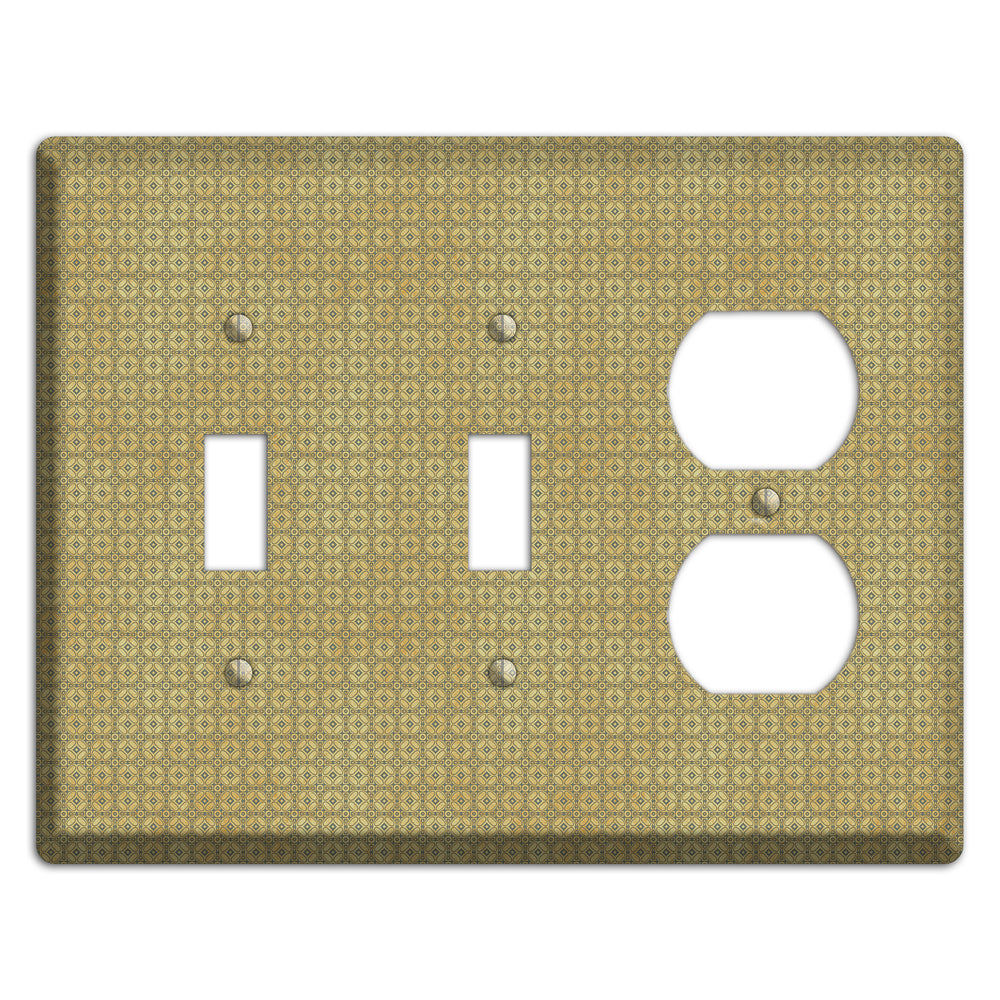 Multi Beige Arabesque 2 Toggle / Duplex Wallplate