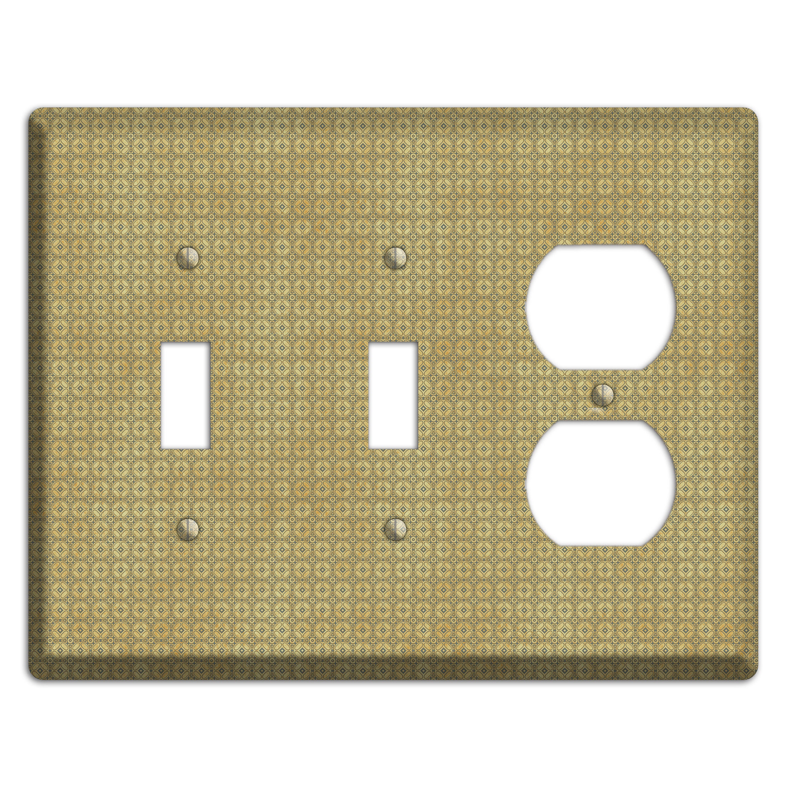 Multi Beige Arabesque 2 Toggle / Duplex Wallplate