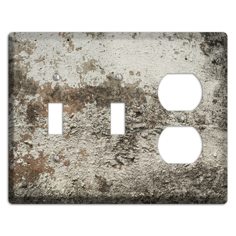 Old Concrete 12 2 Toggle / Duplex Wallplate