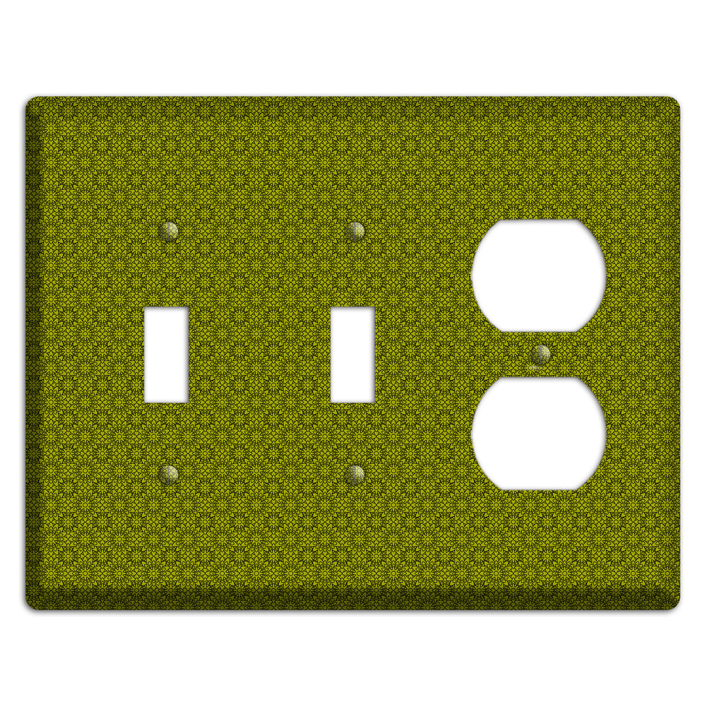 Multi Green Foulard 2 Toggle / Duplex Wallplate