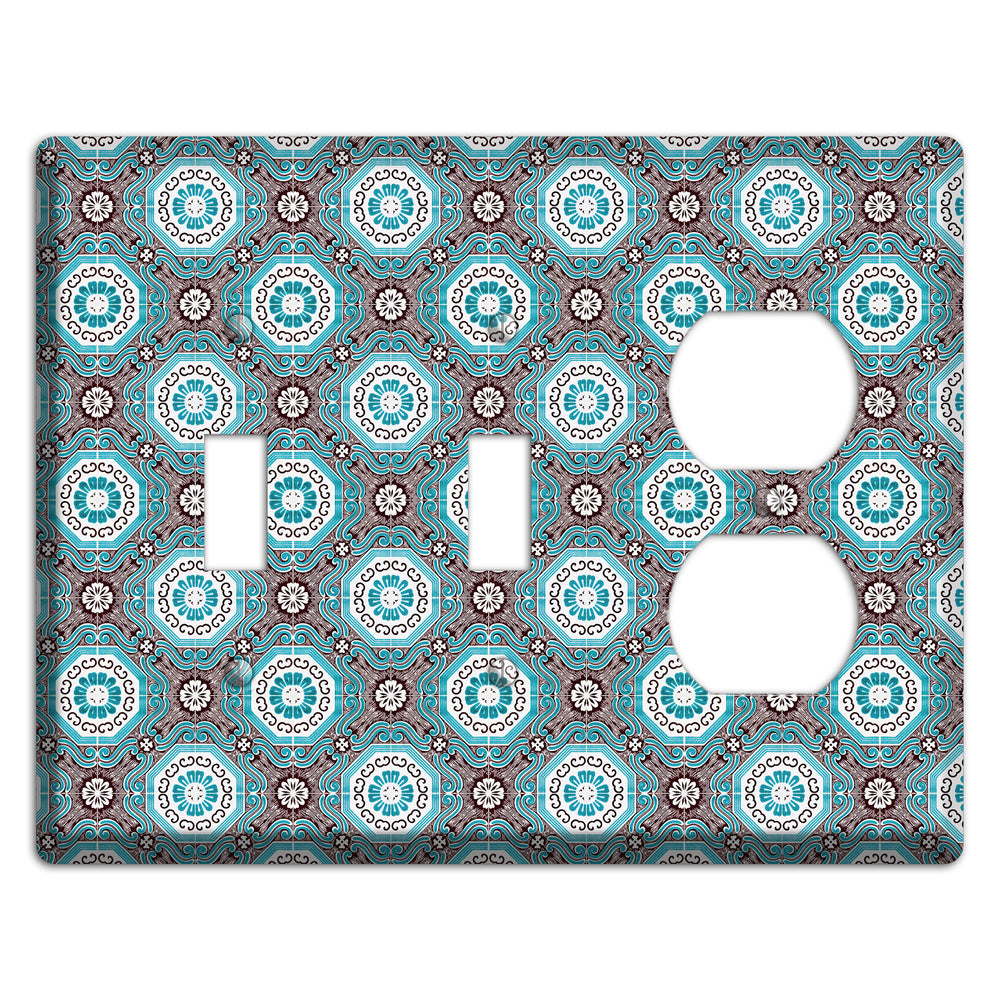 Tavira Tiles 2 2 Toggle / Duplex Wallplate