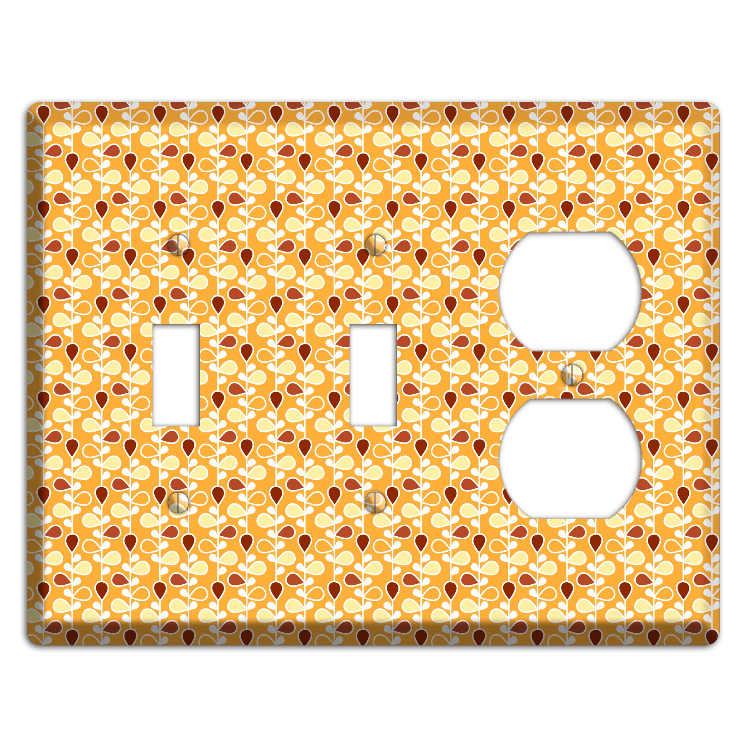 Yellow Teardrop Vine 2 Toggle / Duplex Wallplate