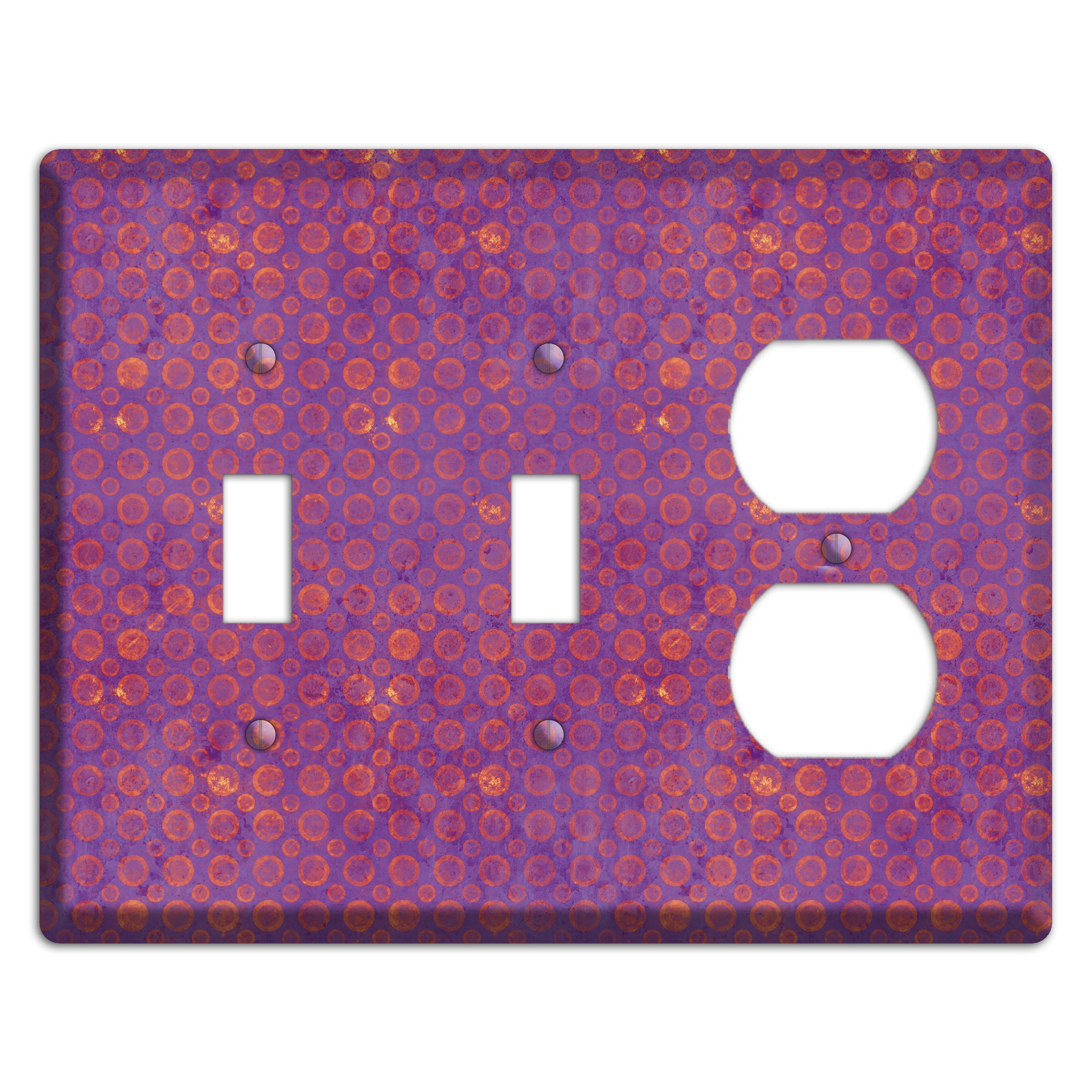 Purple and Pink Circles 2 Toggle / Duplex Wallplate