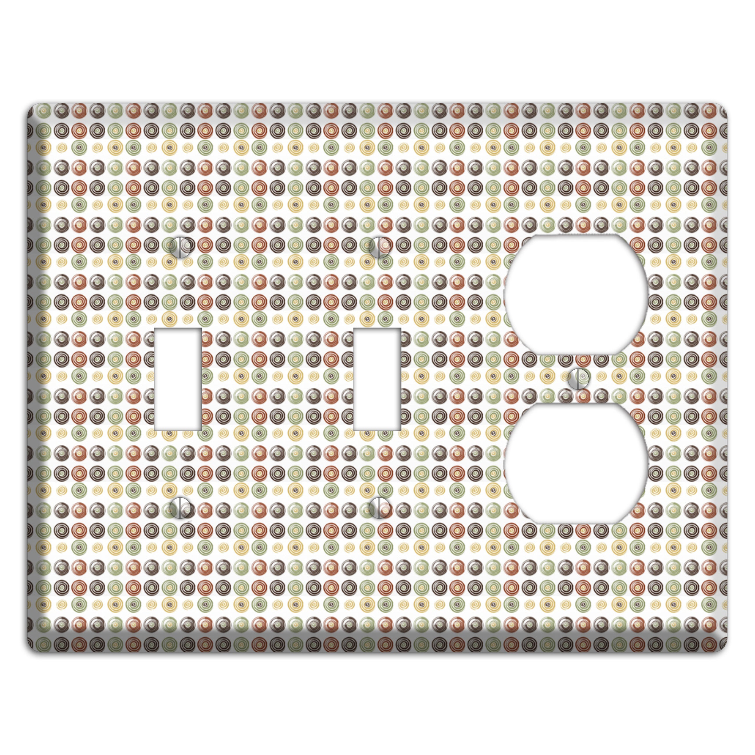 Multo Color Tiled Dots 2 Toggle / Duplex Wallplate