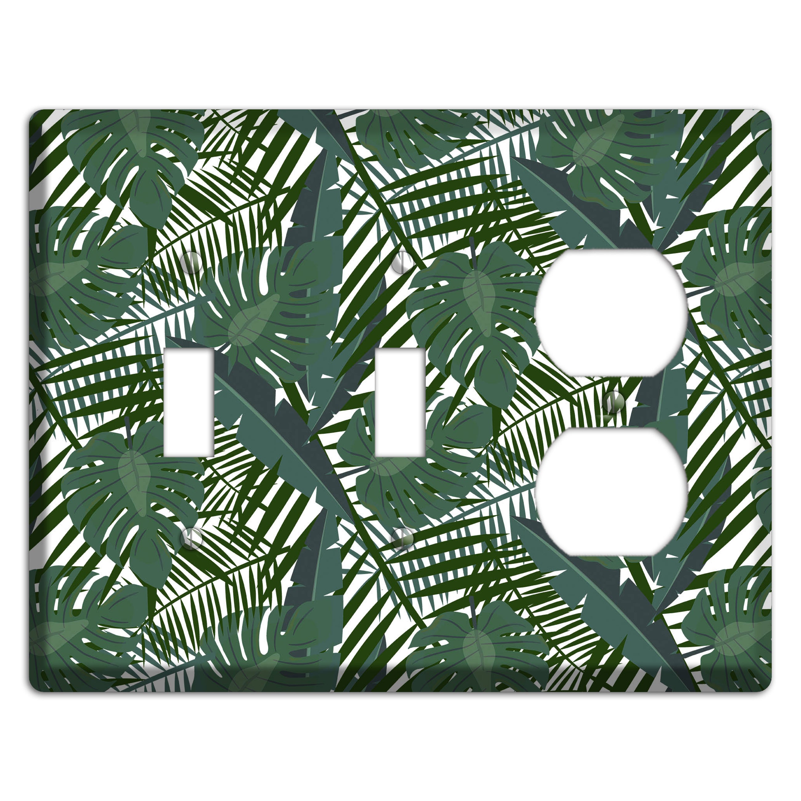 Leaves Style Q 2 Toggle / Duplex Wallplate
