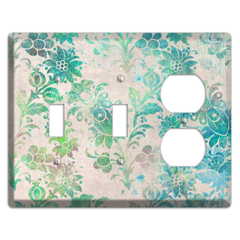Acapulco Whimsical Damask 2 Toggle / Duplex Wallplate